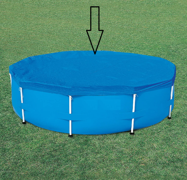 Afdekzeil voor 360 cm diameter opzetzwembaden - Avenli zwembad cover - blauw