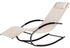 Schommelstoel ligstoel tuin - beige