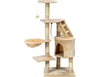 Krabpaal kattenboom XXL 117 x 79 x 50 cm beige