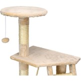 Krabpaal kattenboom XXL 117 x 79 x 50 cm beige