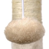 Krabpaal kattenboom XXL 117 x 79 x 50 cm beige