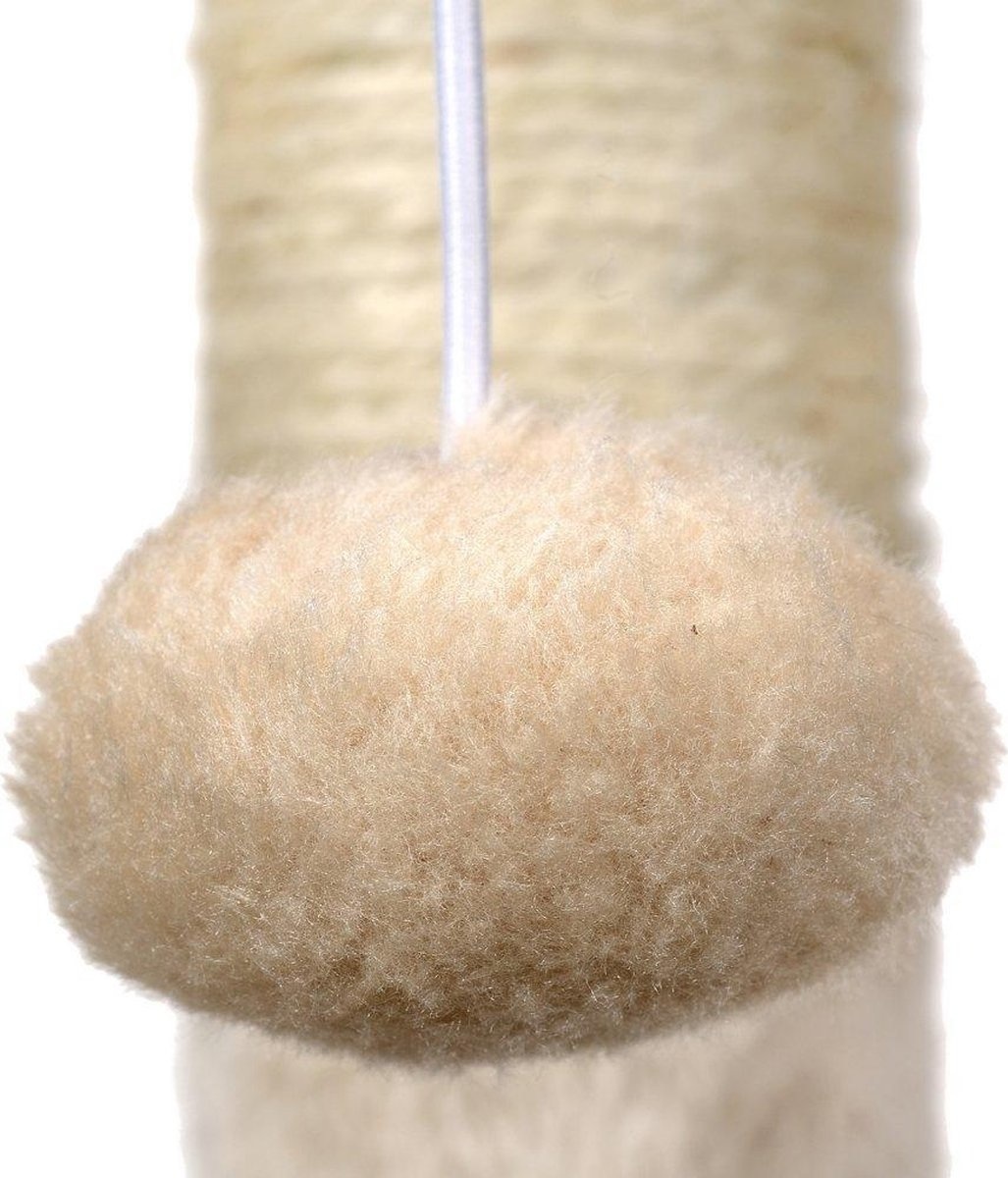 Krabpaal kattenboom XXL 117 x 79 x 50 cm beige