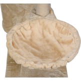 Krabpaal kattenboom XXL 117 x 79 x 50 cm beige