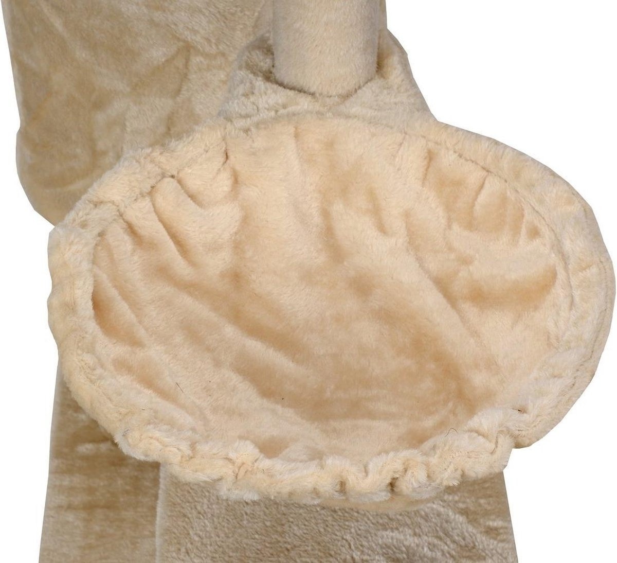 Krabpaal kattenboom XXL 117 x 79 x 50 cm beige
