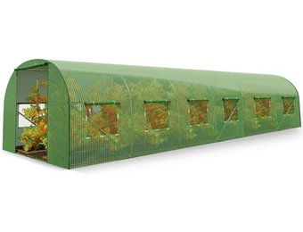 Kweektent 3x6 meter - buiten - 18m2 oppervlakte - met ritssluiting