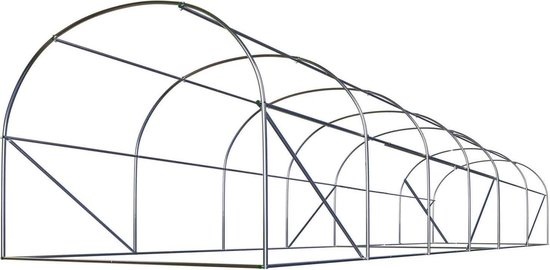 Kweektent 3x6 meter - buiten - 18m2 oppervlakte - met ritssluiting