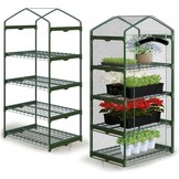 Kweek kast - overdekt - 4 schappen - 70x50x160 cm