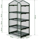 Kweek kast - overdekt - 4 schappen - 70x50x160 cm