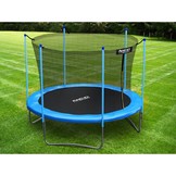 Trampoline - 252 cm - blauw - met ladder en binnenrand net - tot 120 kg