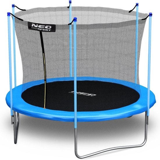 Trampoline - 305cm - met net & ladder - blauw