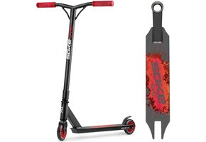 Kinder step - skaten - aluminium - EVO rood