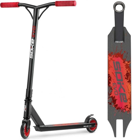 Kinder step - skaten - aluminium - EVO rood