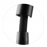 Keukenmengkraan - staand - zwart - met uitrekbare uitloop