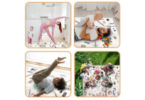 Speelmat foam - 180x150x1,5 cm - antislip - thema winter