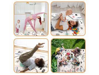 Speelmat foam - 180x150x1,5 cm - antislip - thema winter