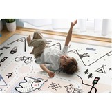 Speelmat foam - 180x150x1,5 cm - antislip - thema winter