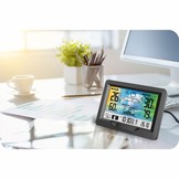 Weerstation - met buitensensor - kleuren display - 16x3x11,5 cm