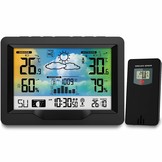 Weerstation - met buitensensor - kleuren display - 16x3x11,5 cm