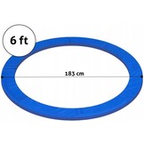 Trampoline rand - 180-183 cm - 6FT - blauw