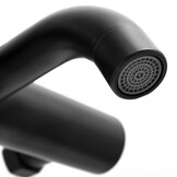 Badkraan - met handdouche - mat zwart - wandmontage