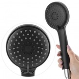 Badkraan met handdouche - 3-gats - mat zwart