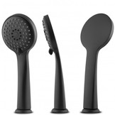 Badkraan met handdouche - 3-gats - mat zwart