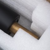 Badkraan met handdouche - 3-gats - mat zwart