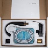 Badkraan met handdouche - 3-gats - mat zwart