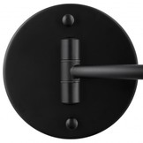 Make up spiegel met licht - zwart - rond 20 cm - met knikarm