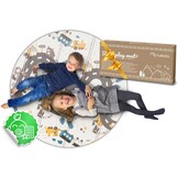 Speelmat foam - 200x150x1 cm - dubbelzijdig - thema auto