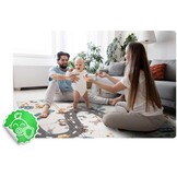 Speelmat foam - 200x150x1 cm - dubbelzijdig - thema auto