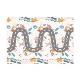 Speelmat foam - 200x150x1 cm - dubbelzijdig - thema auto