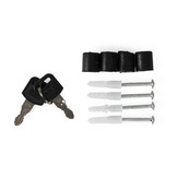 Brievenbus - met krantenrol - 30x10x33,5 cm - antraciet