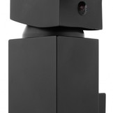 Badkraan met handdouche - en waterval uitloop - 3-gats - zwart