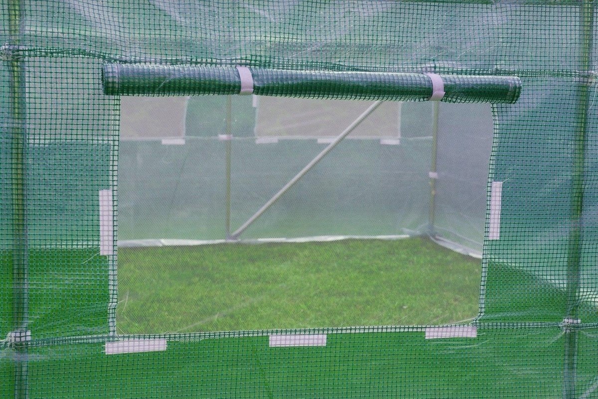 Kweektent buitenhoes - 2x3,3 m - 6m2 oppervlakte - met ritssluiting - vervangingszeil - groen