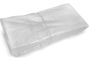 Kweektent buitenhoes - 2,5x4 m - 10m2 oppervlakte - met ritssluiting - vervangingszeil - wit