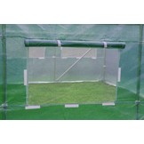 Kweektent buitenhoes - 2x4,5 m - 9m2 oppervlakte - met ritssluiting - vervangingszeil - groen
