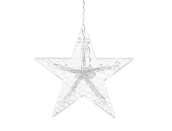 Kerstverlichting - sterren - gordijn - 4m