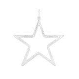 Kerstverlichting - sterren - gordijn - 4m