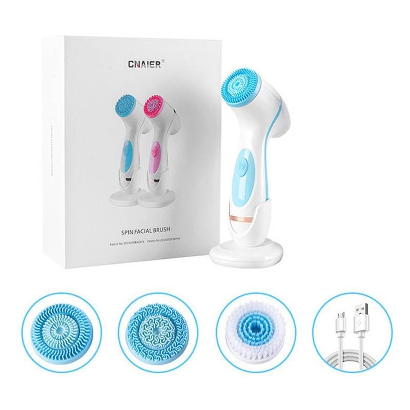 Gezichtsmassage apparaat - blauw - ergonomisch