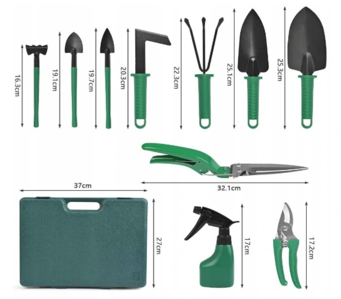 Tuingereedschappen set - 10 stuks