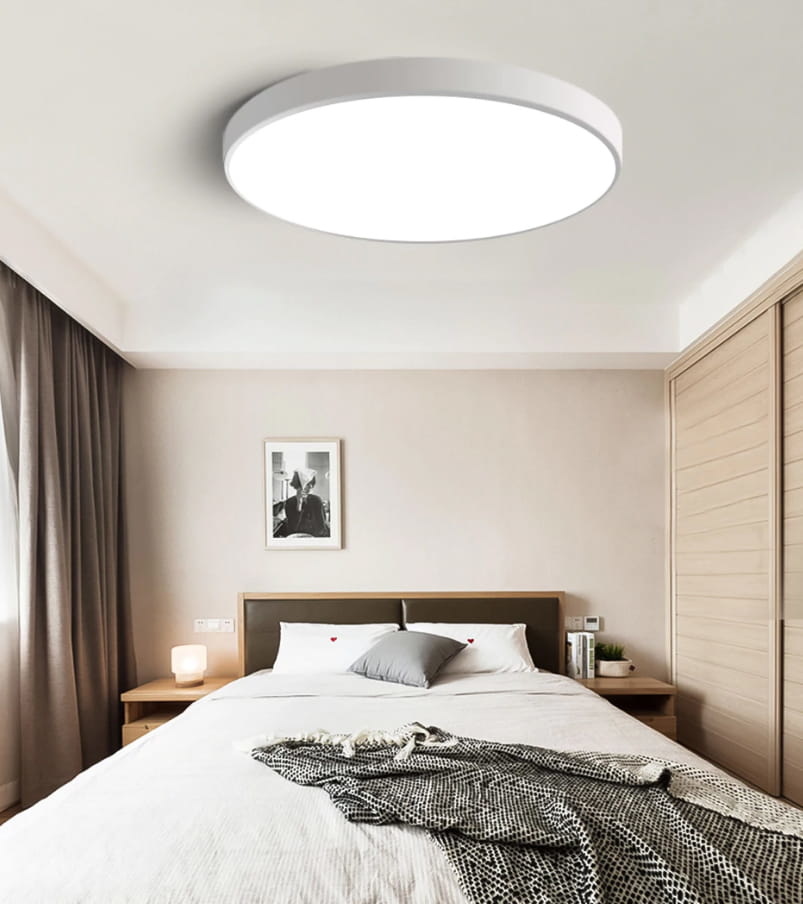 Ronde plafondlamp - dun - rond - wit - 24w