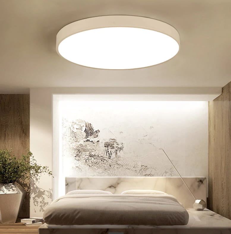 Ronde plafondlamp - dun - rond - wit - 24w