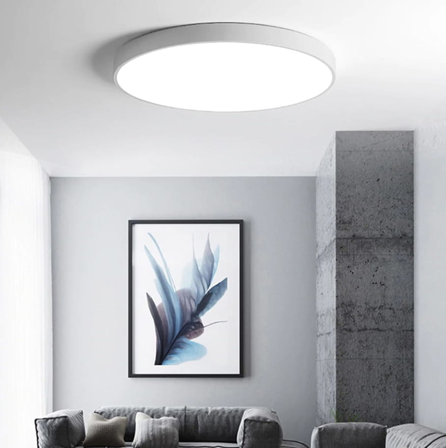 Ronde plafondlamp - dun - rond - wit - 24w