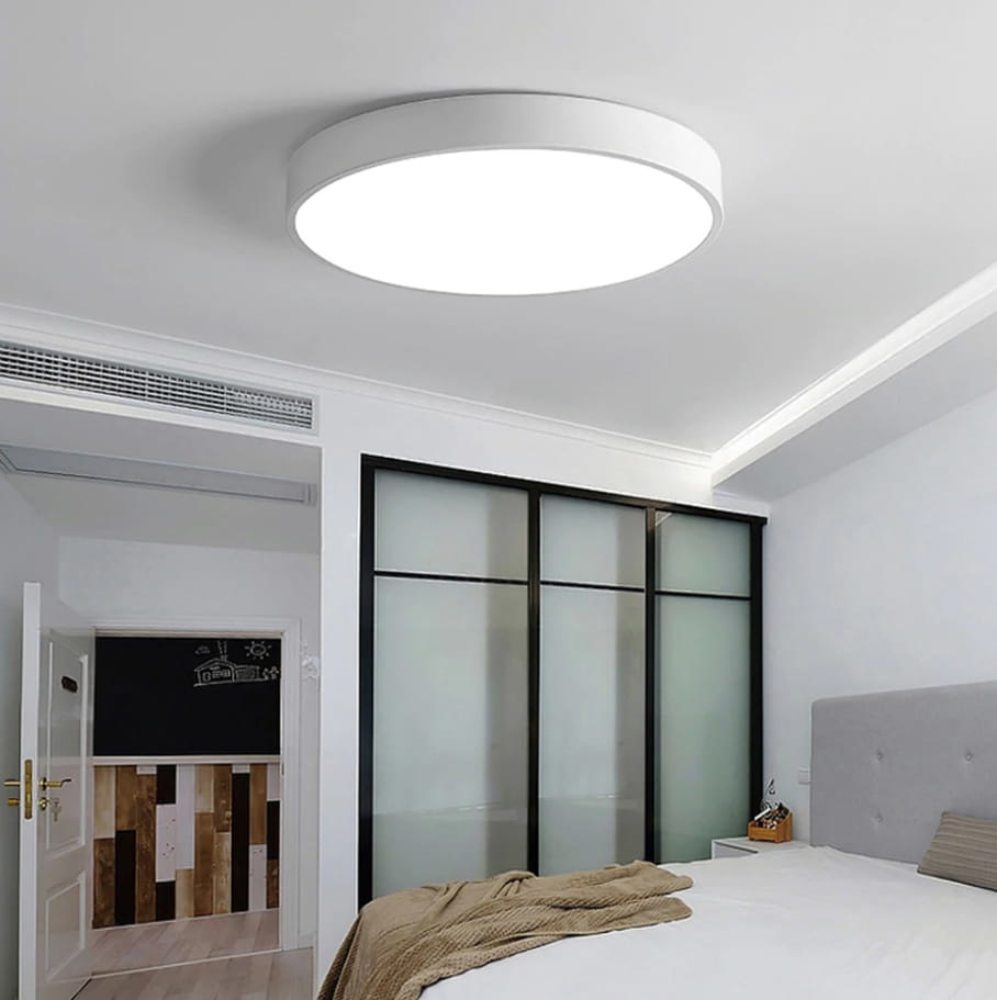 Ronde plafondlamp - dun - rond - wit - 24w
