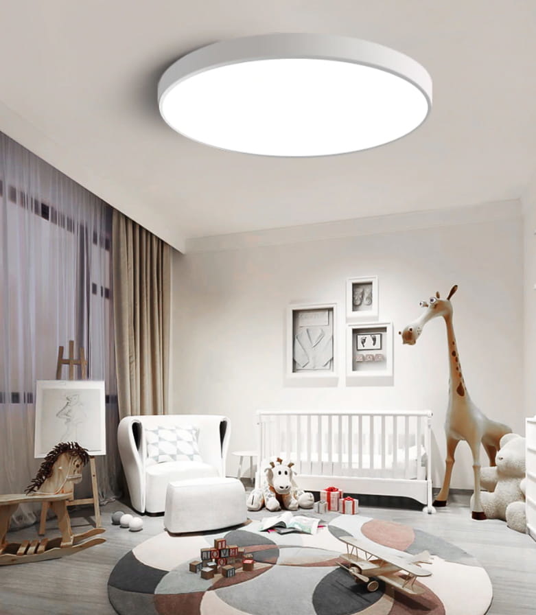 Ronde plafondlamp - dun - rond - wit - 24w