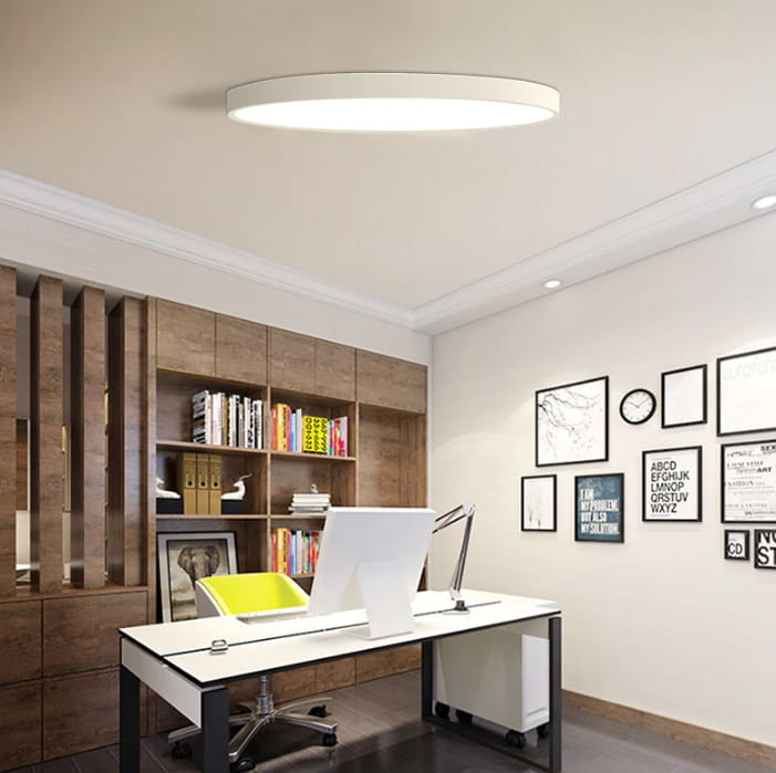 Ronde plafondlamp - dun - rond - wit - 24w