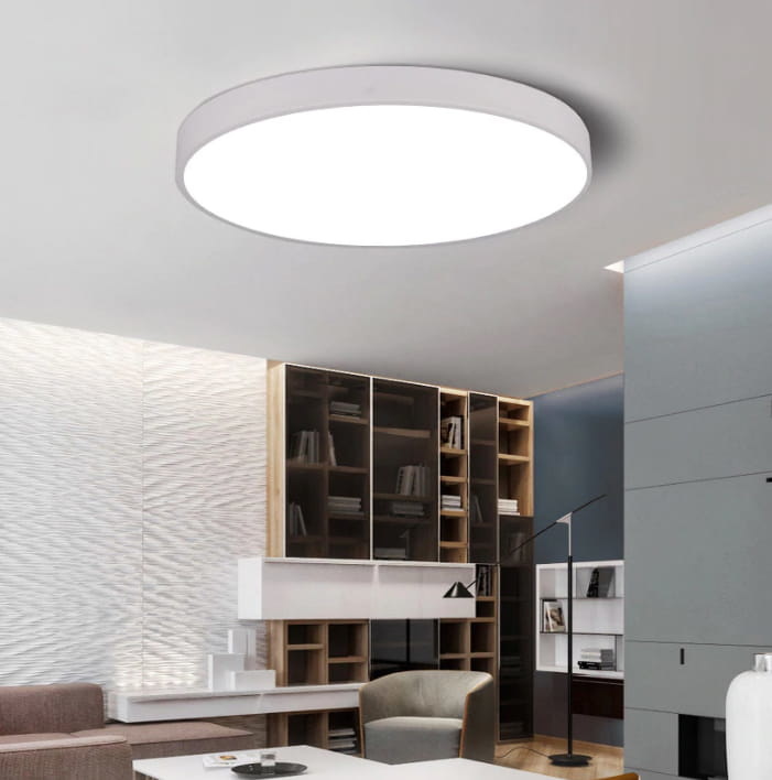 Ronde plafondlamp - dun - rond - wit - 24w