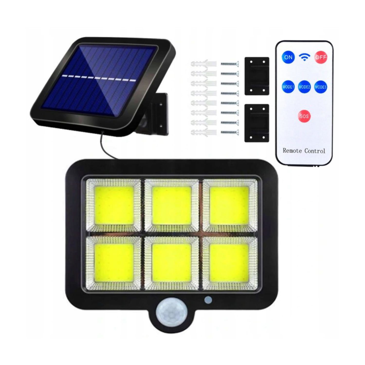 Solar tuinverlichting -  bewegingssensor - afstandsbediening -