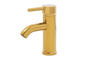 Wastafelkraan - twee slangen - goud